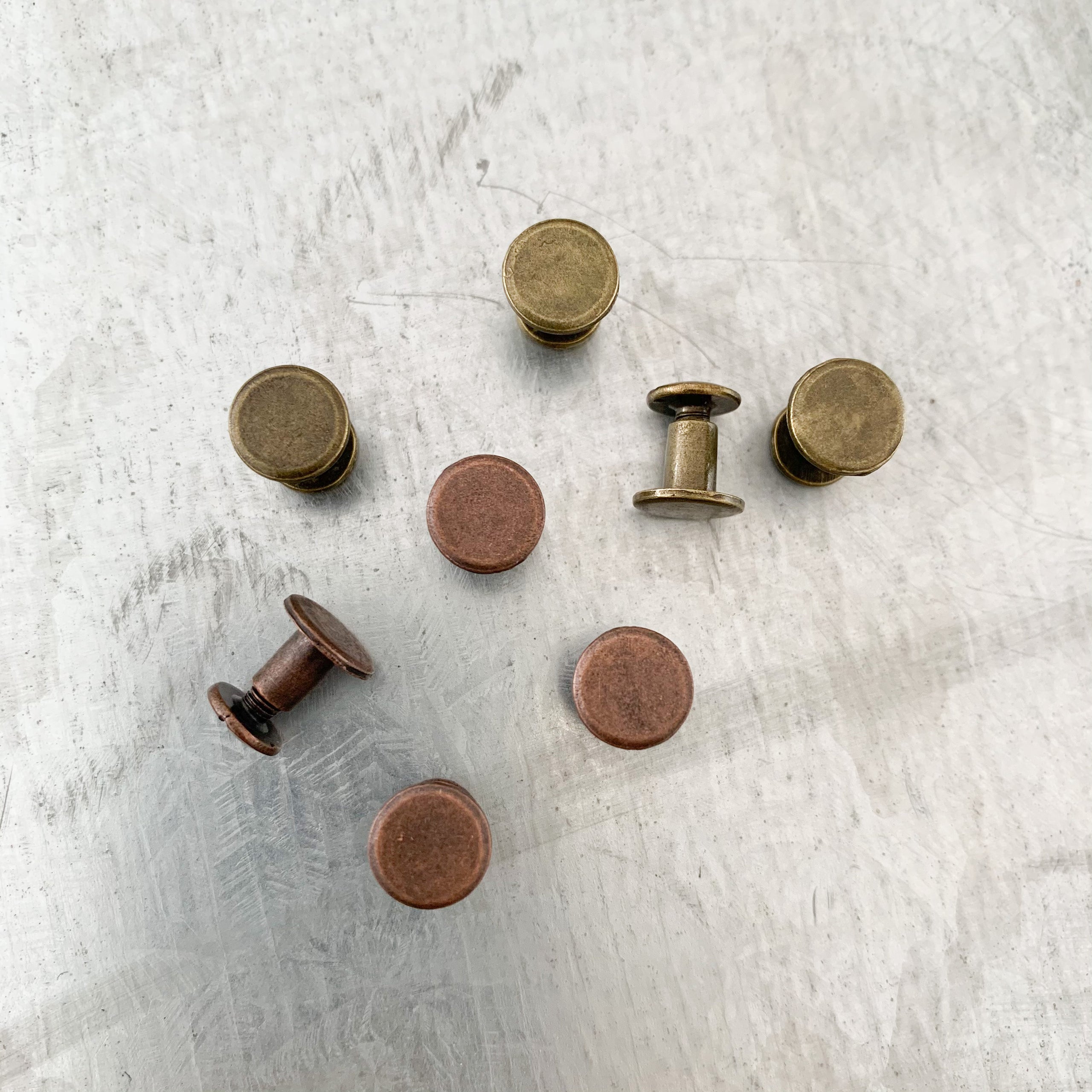 1/2 Nickel, Chicago Screw, Solid Brass, #L-156-1-2SBN
